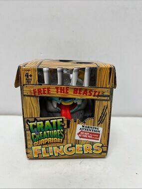 Crate Creatures Surprise! Flingers Toy with Red Tongue